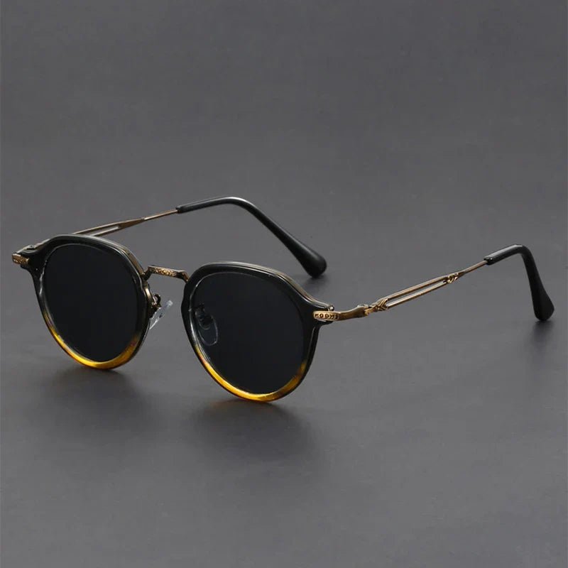"Retro Round" Sunglasses (Blue ) - | Zavonix