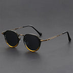 "Retro Round" Sunglasses (Brown ) - | Zavonix