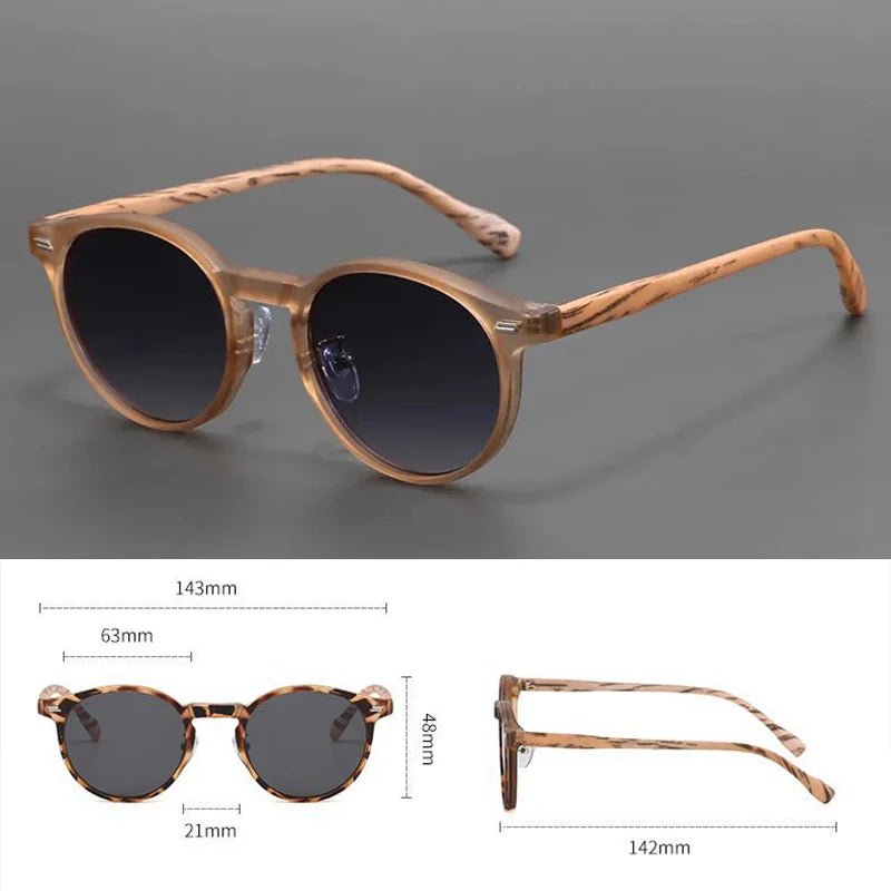 Retro Sunglasses "Santino" (Leopard ) - Sunglasses | Zavonix