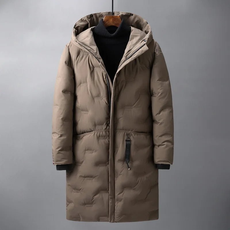Revan Coat — Insulated Weatherproof Winter Jacket for Cold Weather (Khaki S) - | Zavonix