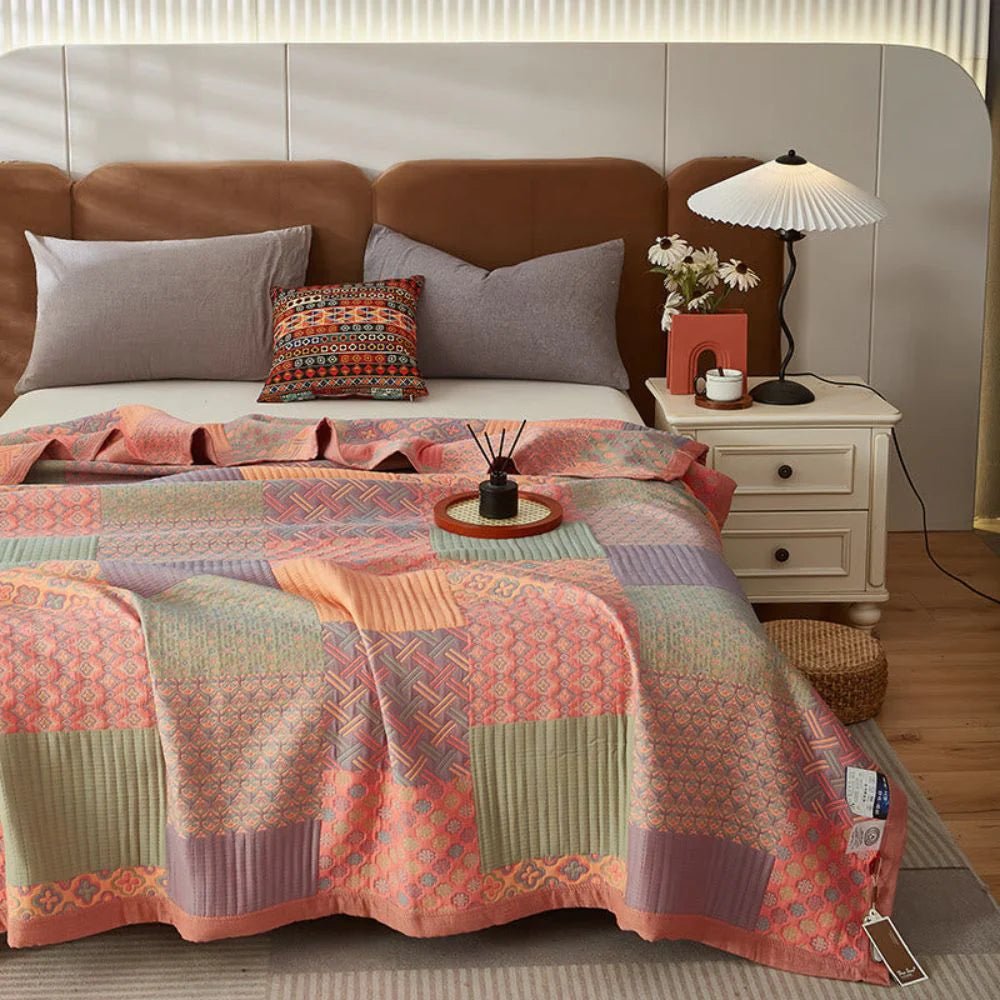 Reversible Cotton Patchwork Quilt – Lightweight and Breathable Design for All Seasons 2