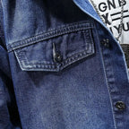 Renly Hooded Denim Jacket — Lightweight Breathable Urban Style (black S) - | Zavonix