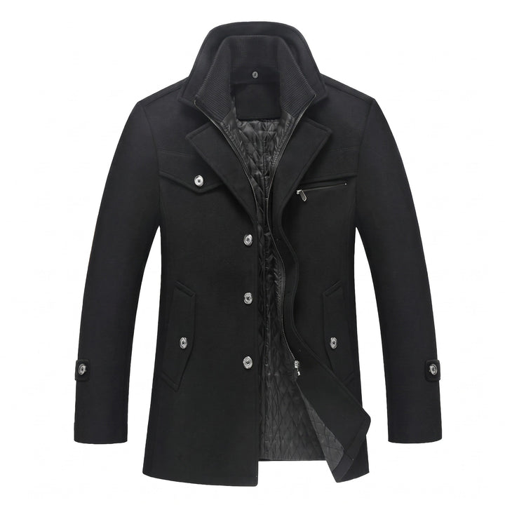 Rhelvaskar Layered-Collar Coat product image 1