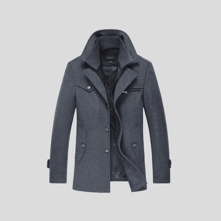 Rhelvaskar Layered-Collar Coat product image 7