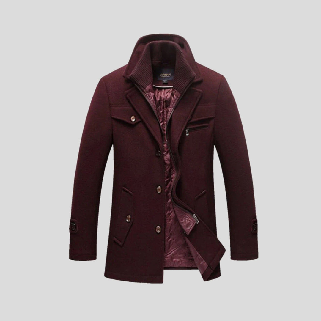 Rhelvaskar Layered-Collar Coat product image 9