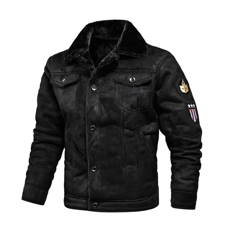 Rhenzavolt Fleece-Lined Suede Jacket product image 4