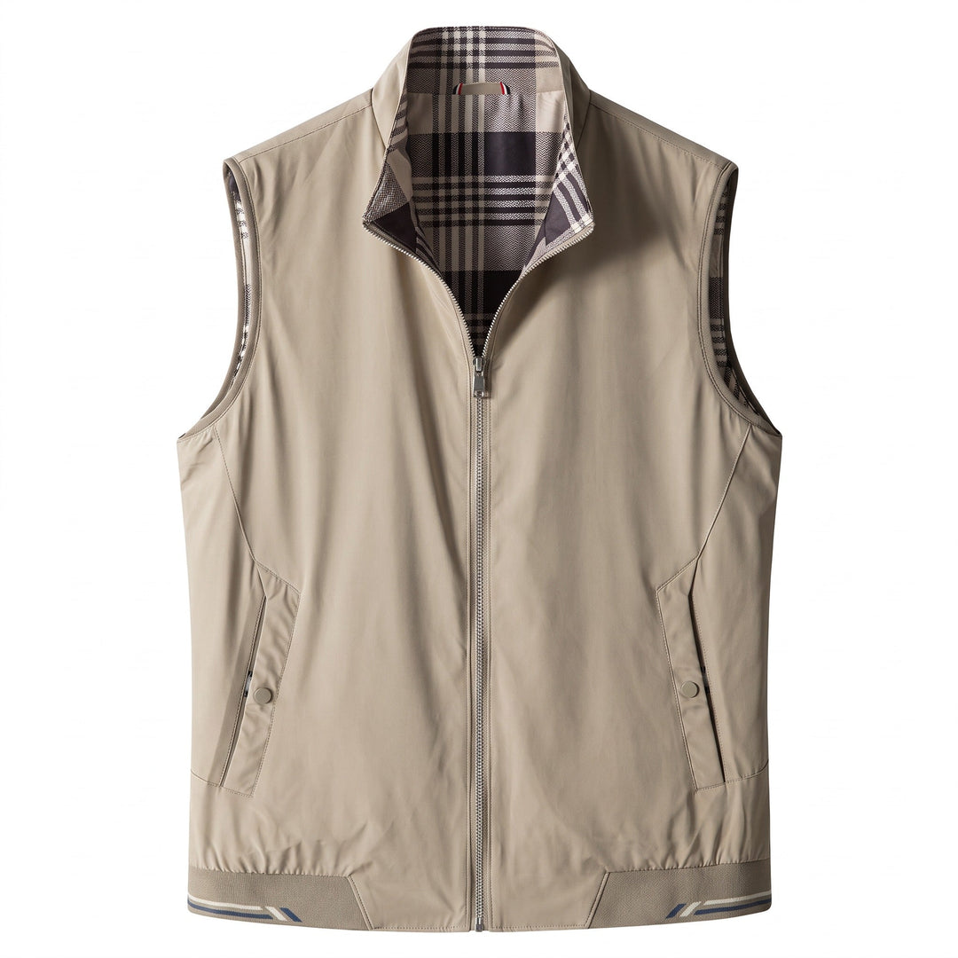 Rhoquasten Check-Lined Zip Vest product image 1
