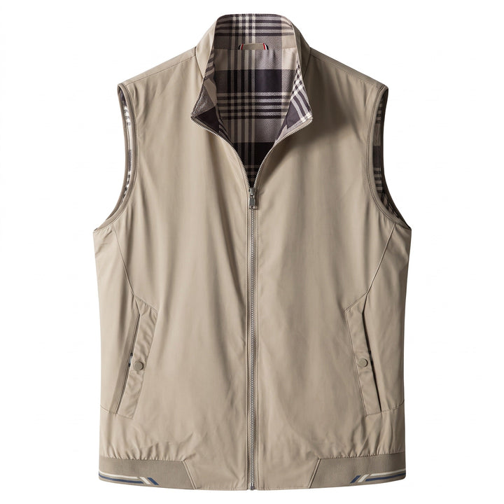 Rhoquasten Check-Lined Zip Vest product image 1