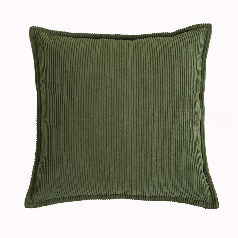 Ribbed Corduroy Throw Pillow in Earthy Tones – Soft and Versatile 18x18 Inches 6