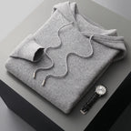 Rivaro Hoodie — Soft Cashmere Merino Wool Hoodie with Tailored Fit (Gray S) - | Zavonix