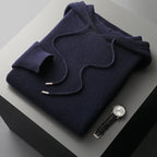 Rivaro Hoodie — Soft Cashmere Merino Wool Hoodie with Tailored Fit (Gray S) - | Zavonix