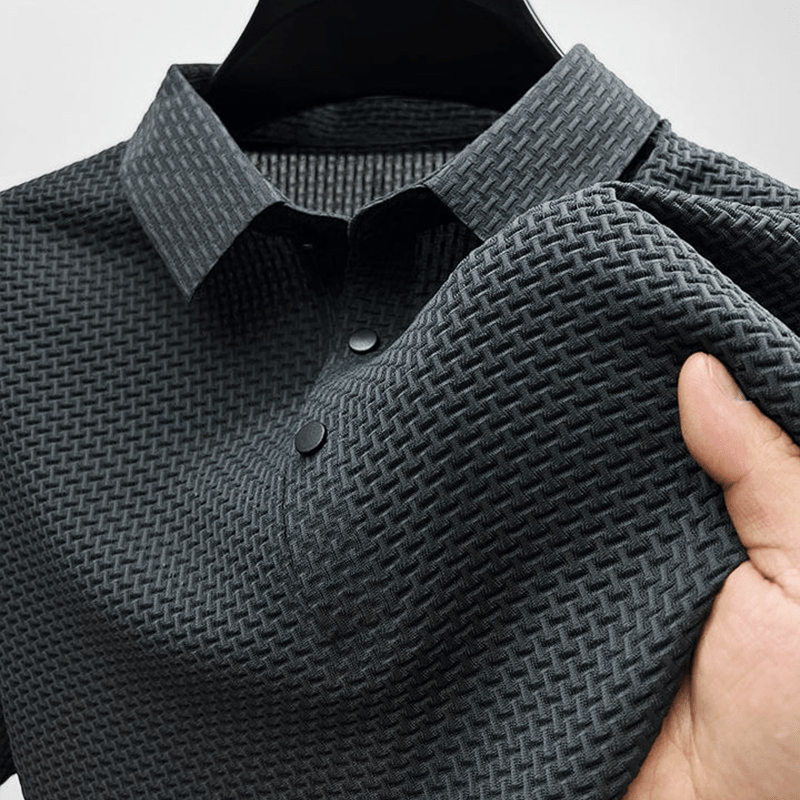 Riven Textured Polo Shirt product image 1