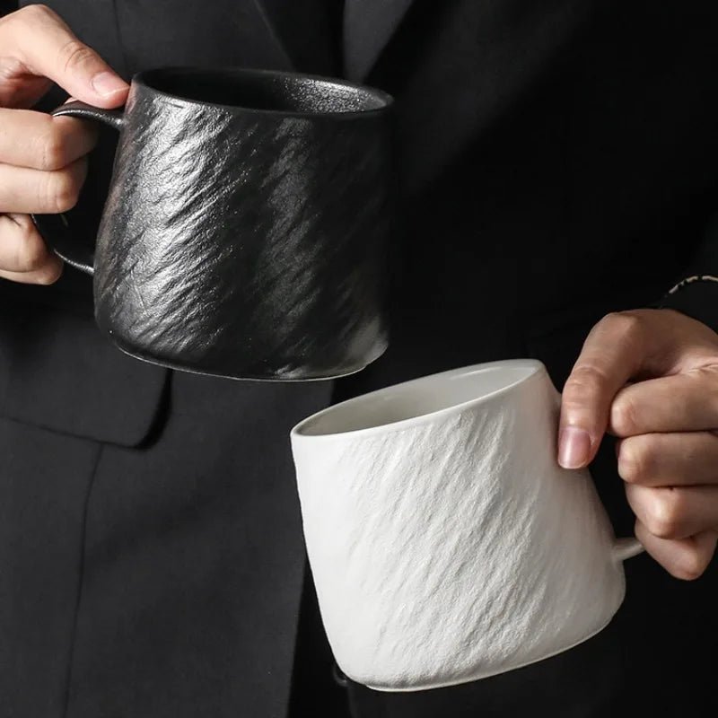 Rock Sand Mug with Textured Grip – 550ml Durable Ceramic Coffee Mug 2