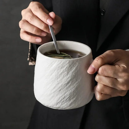 Rock Sand Mug with Textured Grip – 550ml Durable Ceramic Coffee Mug 3