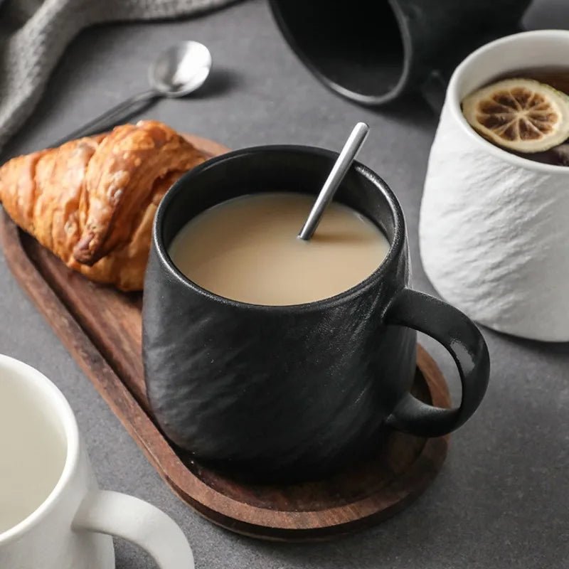 Rock Sand Mug with Textured Grip – 550ml Durable Ceramic Coffee Mug 1