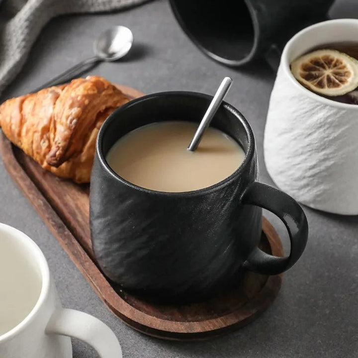 Rock Sand Mug with Textured Grip – 550ml Durable Ceramic Coffee Mug 1