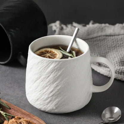 Rock Sand Mug with Textured Grip – 550ml Durable Ceramic Coffee Mug 0