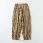 ROSIE LINEN PANTS (Brown XS) - | Zavonix