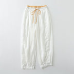 ROSIE LINEN PANTS (White XS) - | Zavonix