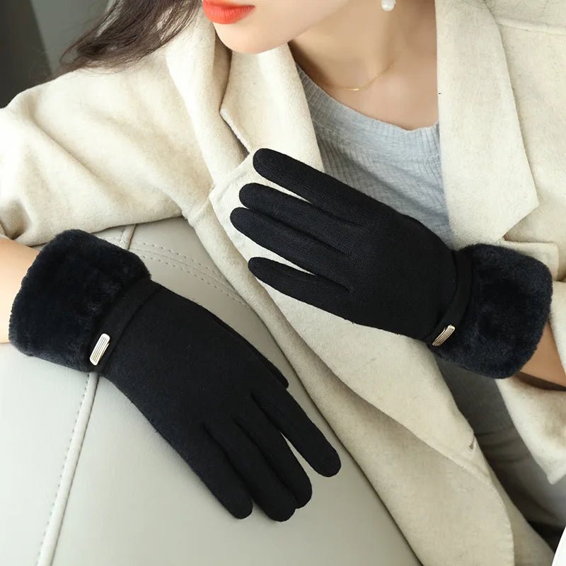 "Rosetta" Winter Handwear (Black ) - | Zavonix
