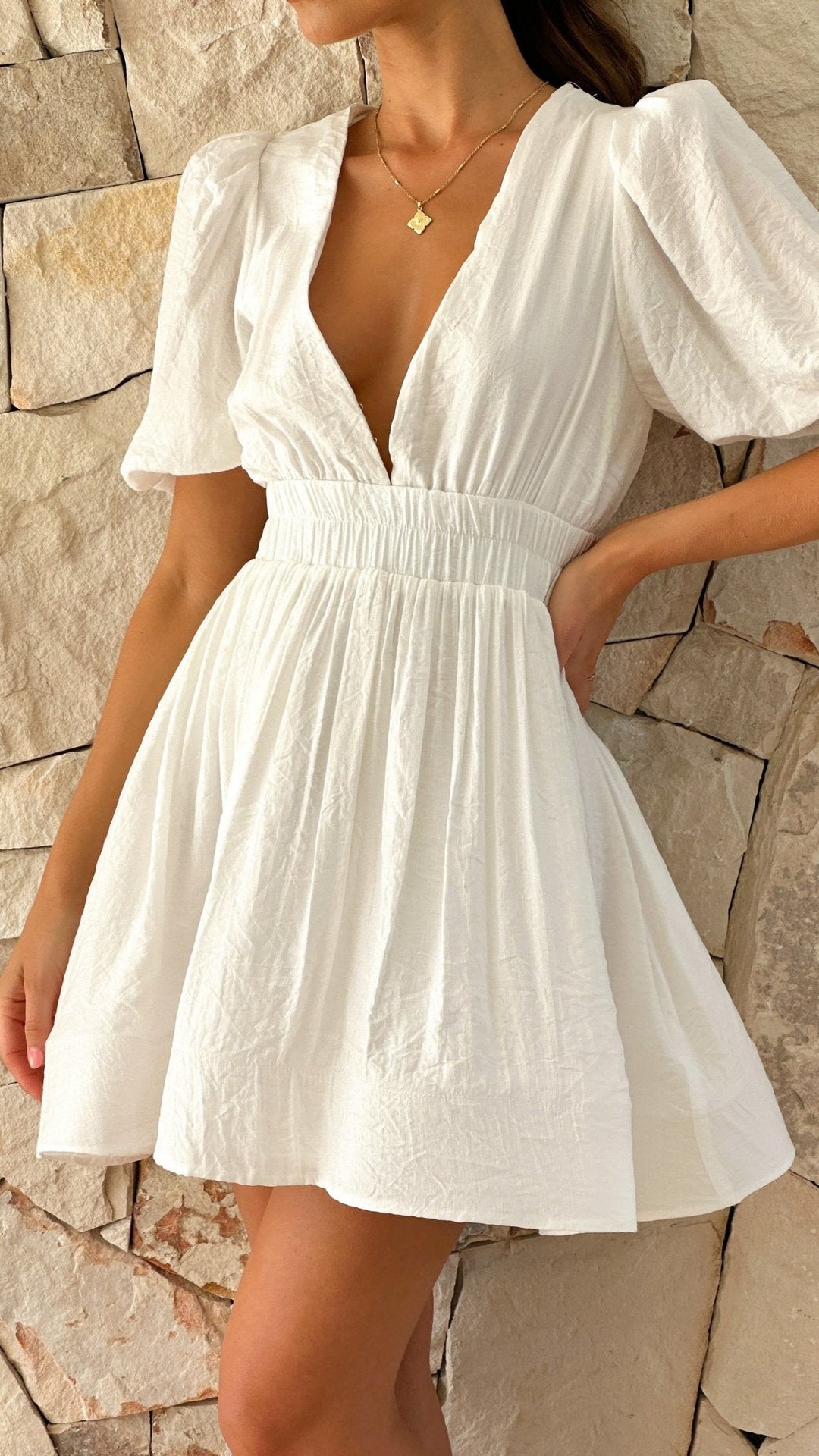 Rosalie Puff-Sleeve Mini Dress product image 2