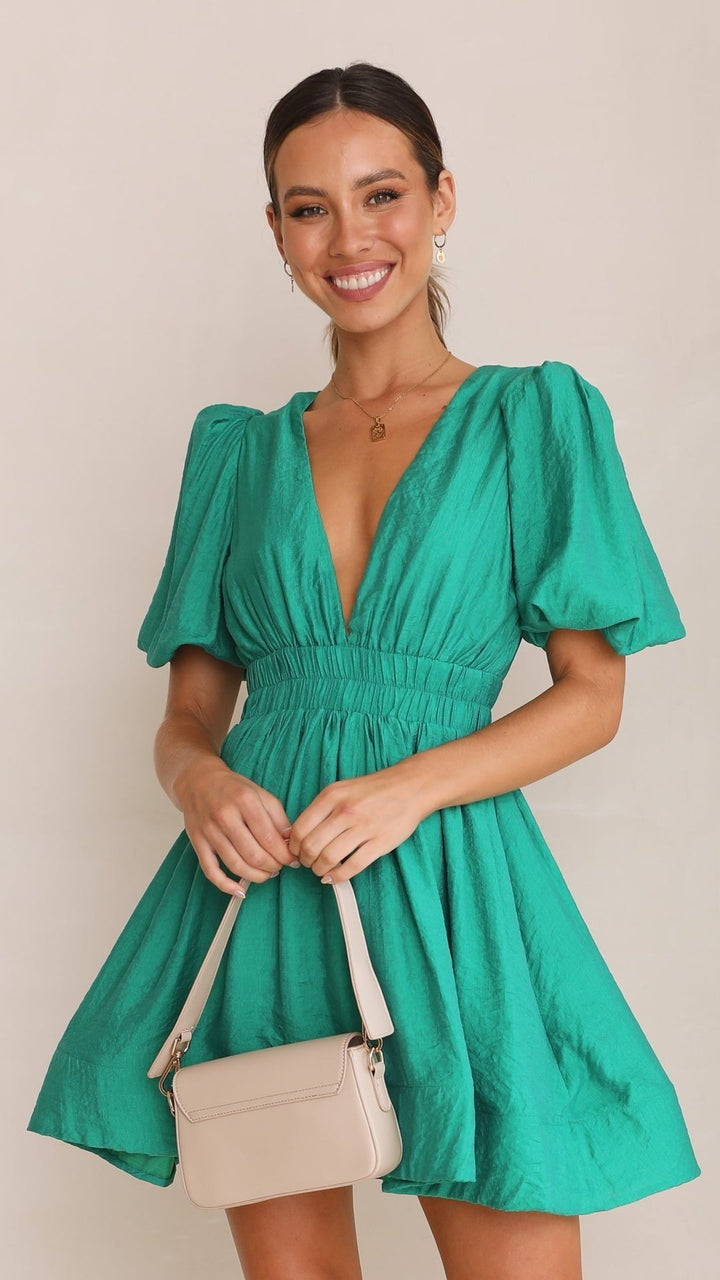 Rosalie Puff-Sleeve Mini Dress product image 4