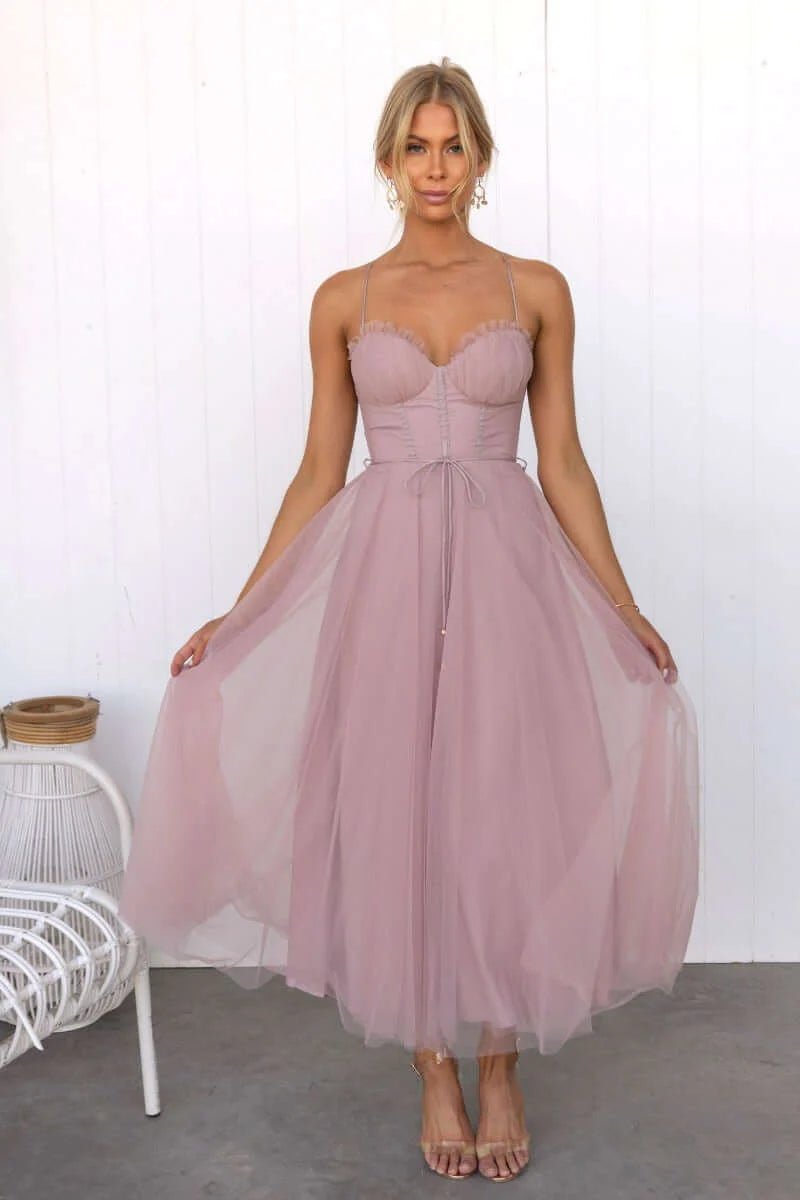 Rosalie Tulle Corset Midi Dress product image 2