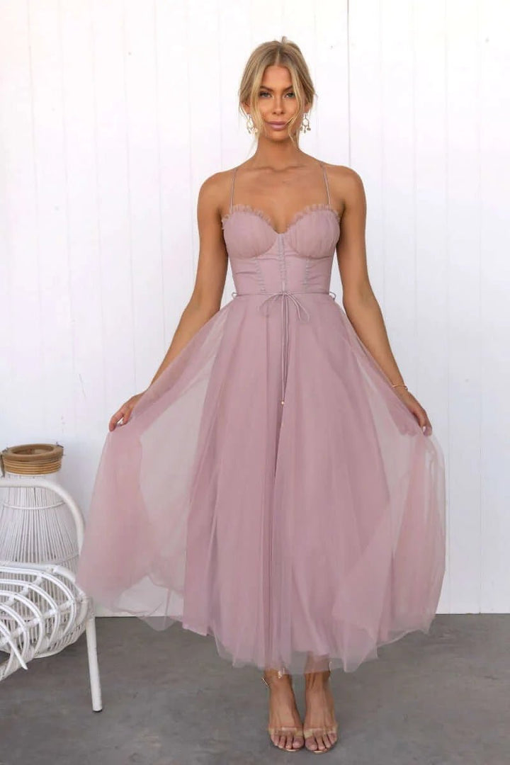 Rosalie Tulle Corset Midi Dress product image 2