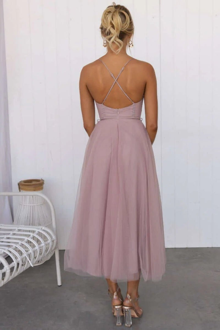 Rosalie Tulle Corset Midi Dress product image 3