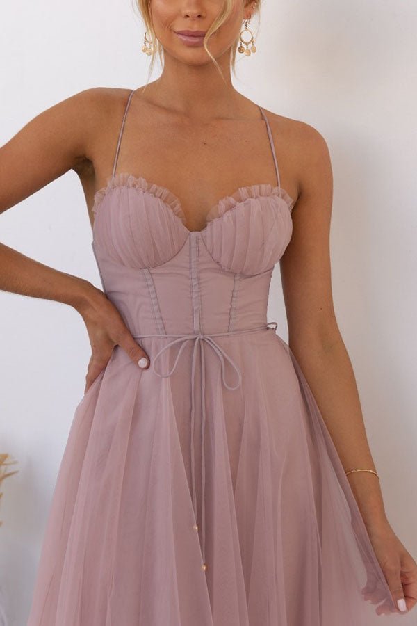 Rosalie Tulle Corset Midi Dress product image 4
