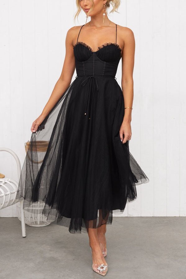Rosalie Tulle Corset Midi Dress product image 6