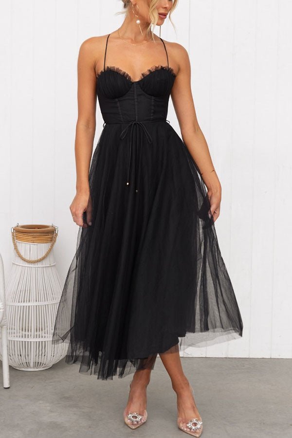 Rosalie Tulle Corset Midi Dress product image 7