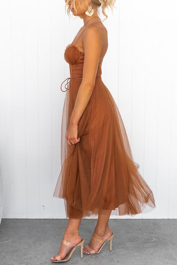 Rosalie Tulle Corset Midi Dress product image 12
