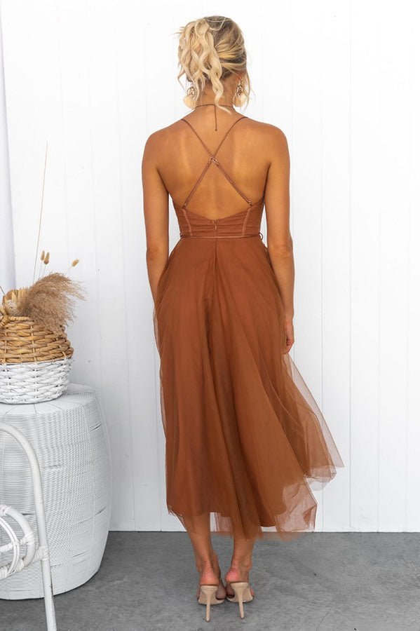 Rosalie Tulle Corset Midi Dress product image 13