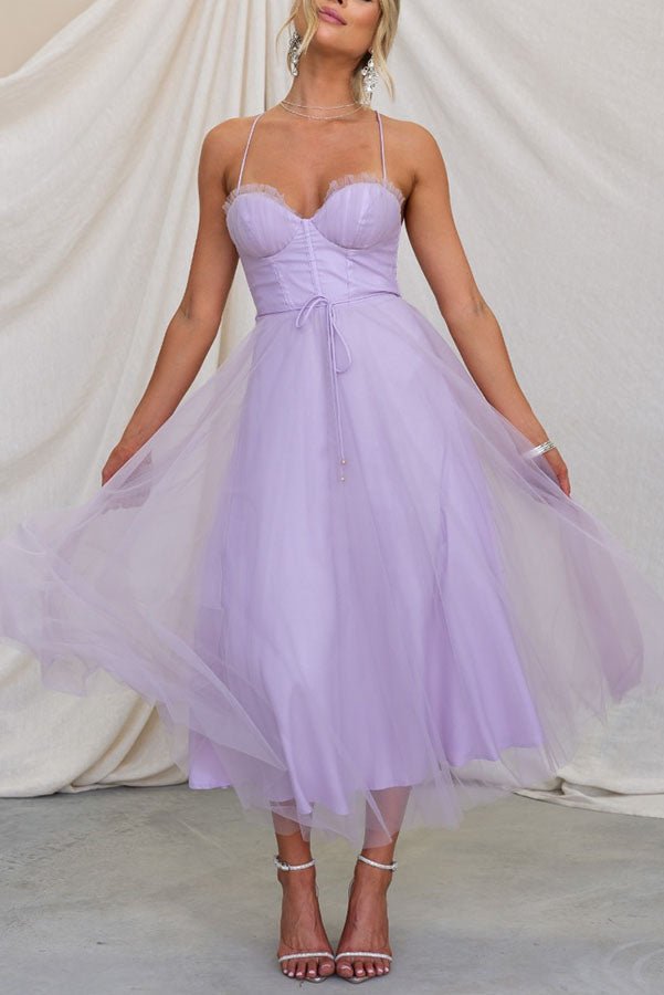 Rosalie Tulle Corset Midi Dress product image 16