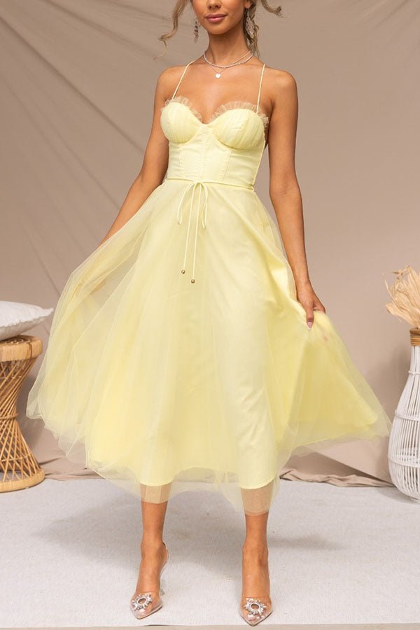 Rosalie Tulle Corset Midi Dress product image 17
