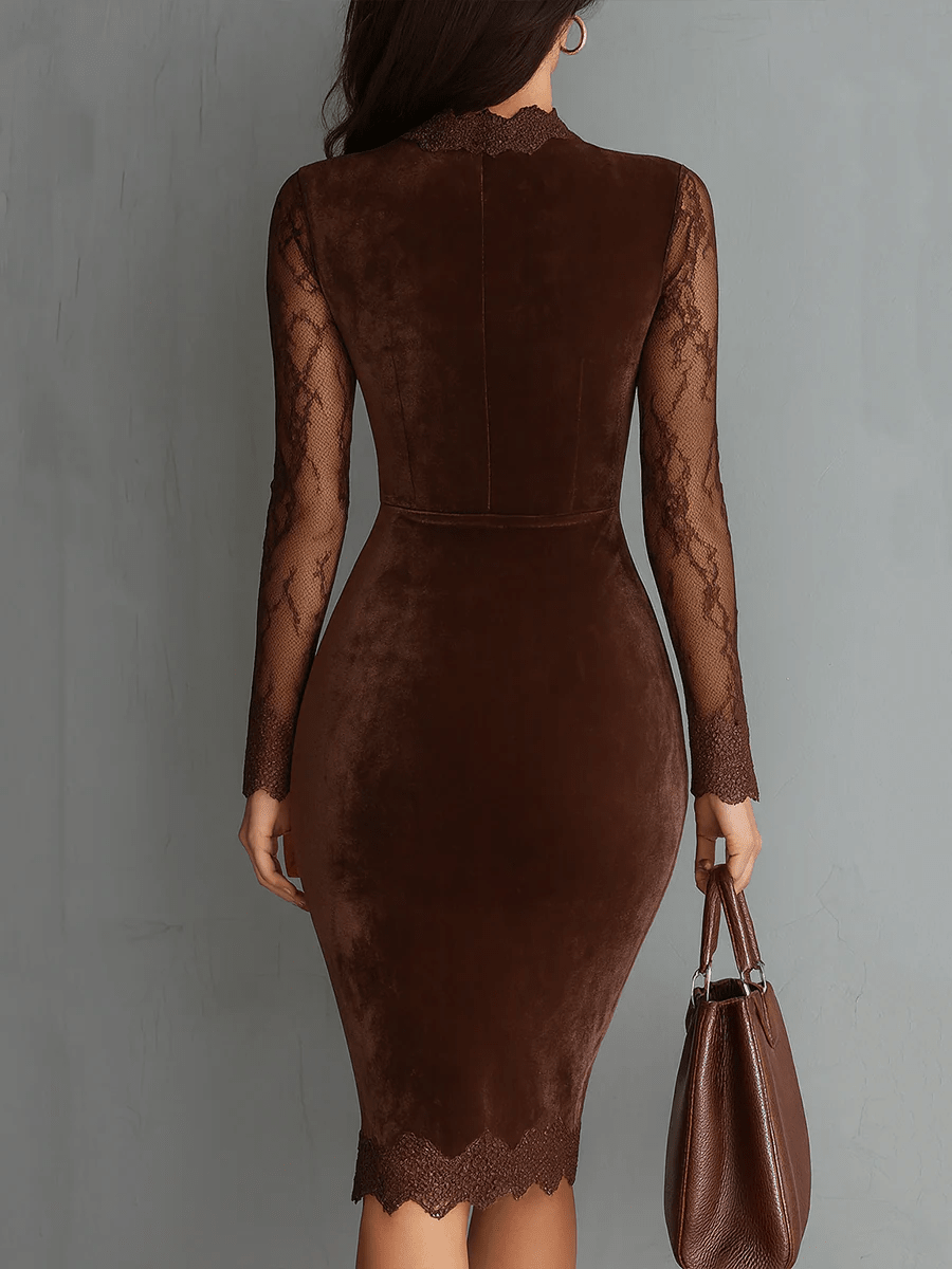 Rosamund Velvet Lace Dress product image 2