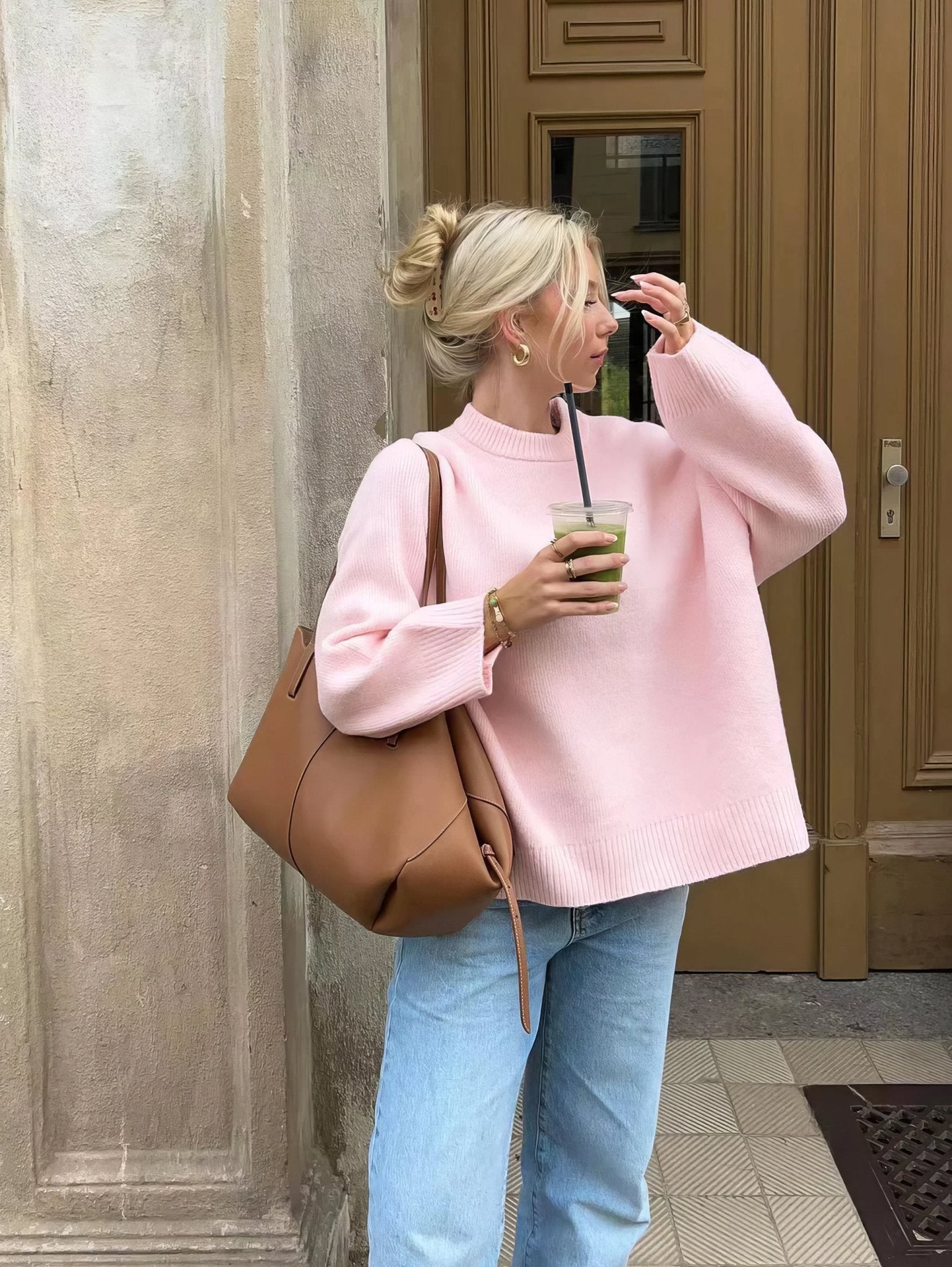 Rose blouse with a relaxed fit (Rose S) - | Zavonix