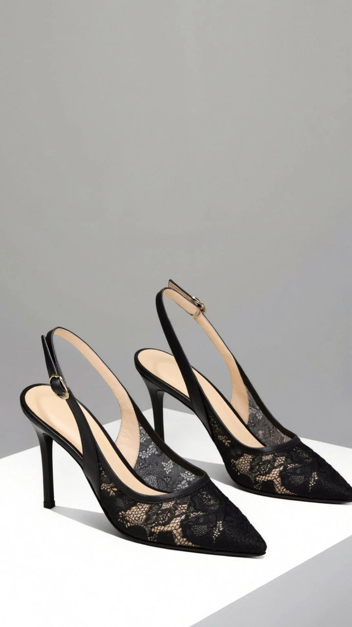 Roselle Lace Slingback Heels product image 6
