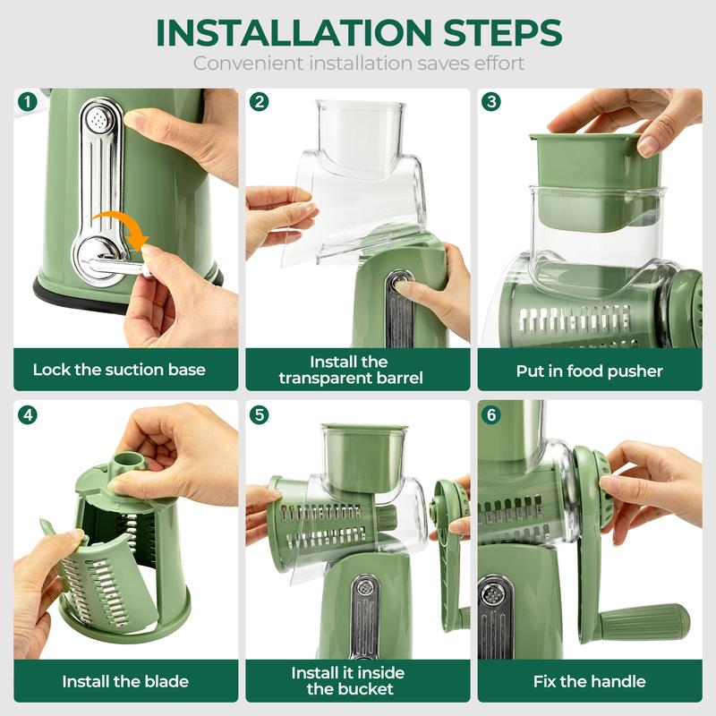 Rotary Kitchen Tool for Quick Vegetable Slicing | Efficient Meal Prep 2