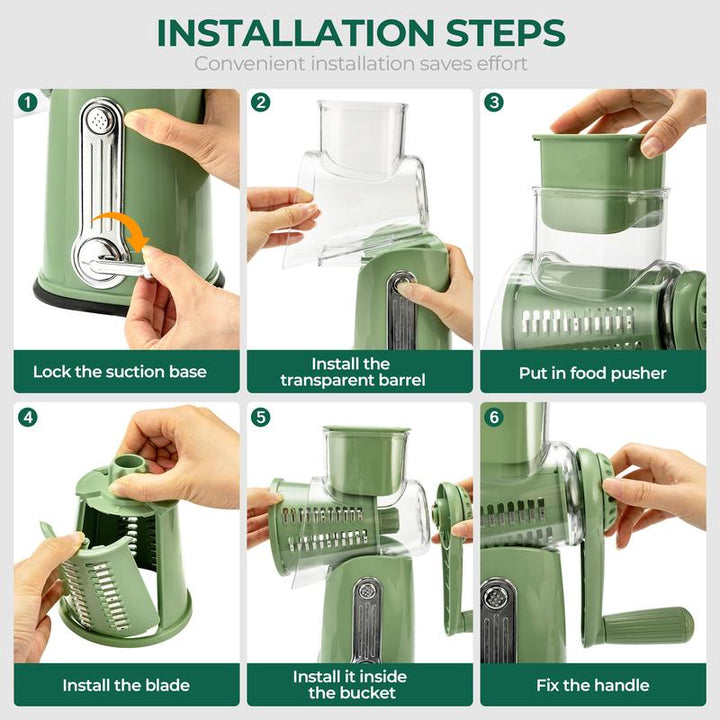 Rotary Kitchen Tool for Quick Vegetable Slicing | Efficient Meal Prep 2