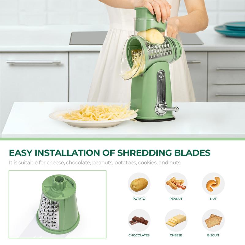 Rotary Kitchen Tool for Quick Vegetable Slicing | Efficient Meal Prep 6