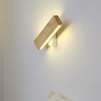 Rotatable Wood LED Wall Light – Modern Wall Sconce with Adjustable Direction for Home Interiors 4
