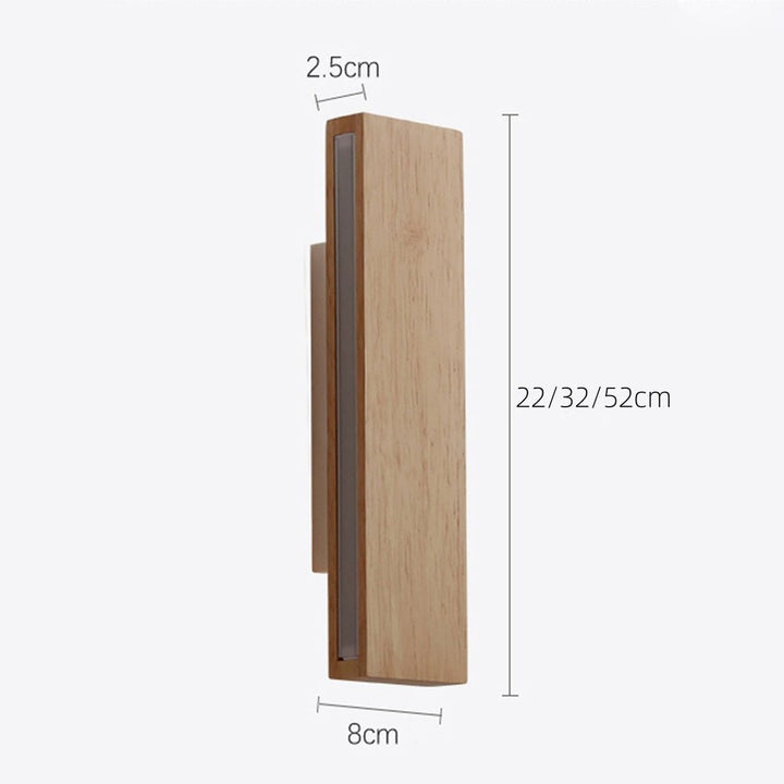 Rotatable Wood LED Wall Light – Modern Wall Sconce with Adjustable Direction for Home Interiors 7