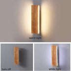 Rotatable Wood LED Wall Light – Modern Wall Sconce with Adjustable Direction for Home Interiors 5