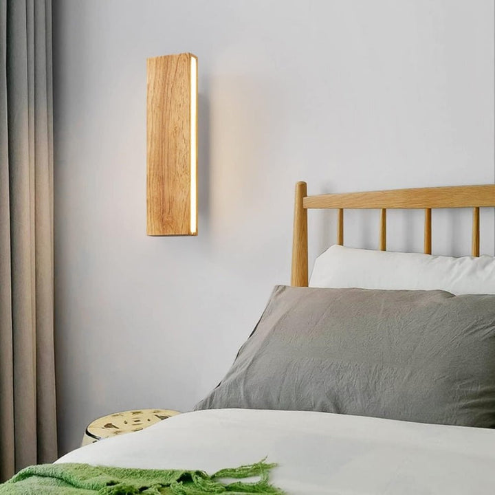 Rotatable Wood LED Wall Light – Modern Wall Sconce with Adjustable Direction for Home Interiors 8
