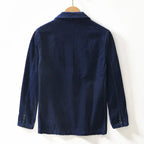 Rowan — Corduroy Blazer with Fleece Lining and Relaxed Fit (Blue S) - | Zavonix