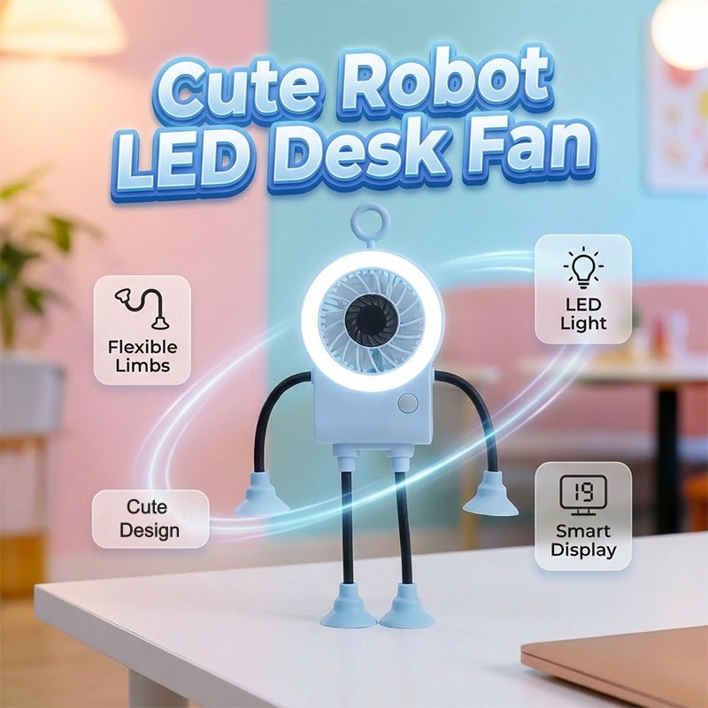 Ruffle Air Flexible Led Desk Fan Product Image 02