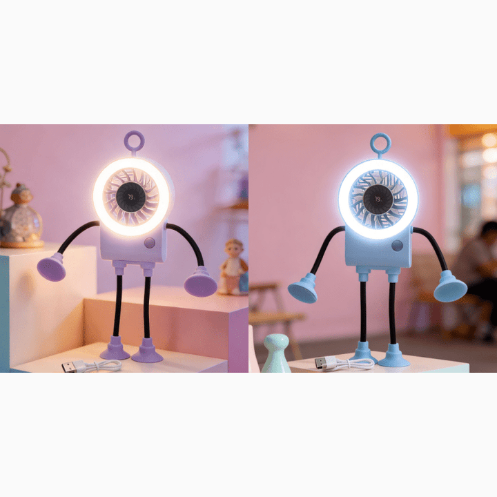 Ruffle Air Flexible Led Desk Fan Product Image 03