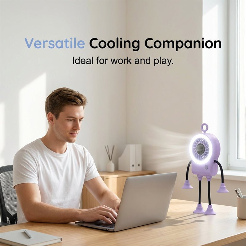 Ruffle Air Flexible Led Desk Fan Product Image 04